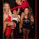 Team reveal photo booth experience