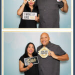 Mother’s Day brunch guests posing for photo booth pictures at InterContinental Riverwalk