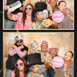 Employees using photo booth during Texas Chiller Systems event