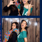 Students enjoying photo booth at UTSA Late Night Breakfast
