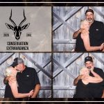 Branded photo booth at the Exotic Wildlife Association event.