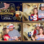 Casino night photo booth at The Embassy Landmark in San Antonio.