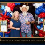IFMA Casino Night guests posing for the Roaming Photo Booth in San Antonio.