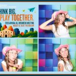 Corporate event photo booth at the San Antonio Chamber mixer.