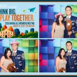 Branded photo booth experience at the SA Chamber Mixer in San Antonio.