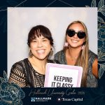 Guests enjoying the photo booth at the Hallmark University Gala at The Red Berry Estate in San Antonio.