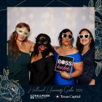 Hallmark University guests enjoying a custom photo booth at their gala.