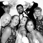 Custom wedding photo booth experience in New Braunfels, Texas.