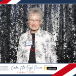 Guests posing for photos during the Order of the Eagle celebration.