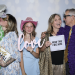 Uries wedding photo booth experience at the San Antonio Zoo.