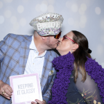 Custom wedding photo booth at the San Antonio Zoo.